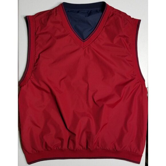 Champion Lakes Blue/Red Reversible Golf Windbreaker Vest Links Tech Men's XL - Picture 12 of 14